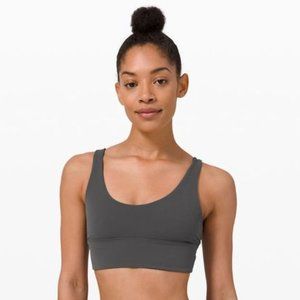 Lululemon - Rejuvenate Align Reversible Bra, size 4, graphite grey / camo coal